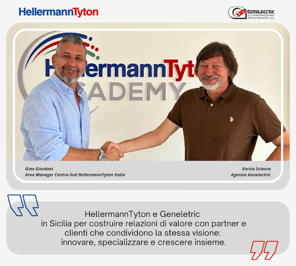 HellermannTyton rafforza la rete in Sicilia: al via la collaborazione con Genelectric