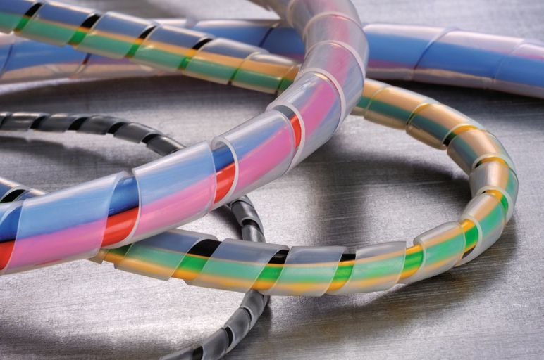 Spirale avvolgicavo resistente alle alte temperature e agli agenti chimici
