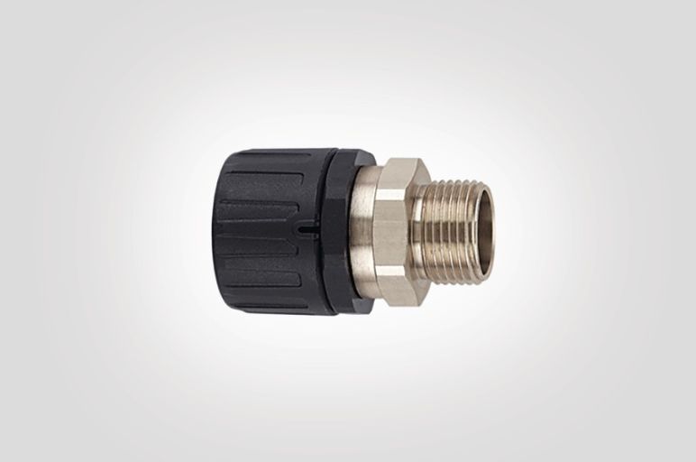 HelaGuard HG-SM Raccordo girevole diritto con filetto maschio, IP66.