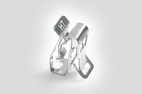 Edge clip in acciaio inox