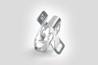 Edge clip in acciaio inox