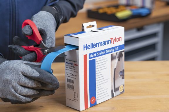 HIS: guaina termorestringente HellermannTyton in scatole dispenser