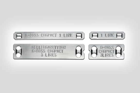 Targhette segnacavo in acciaio inox 316L