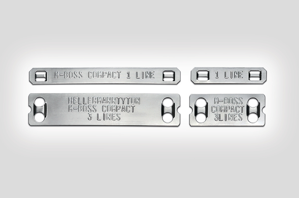 Targhette segnacavo in acciaio inox 316L
