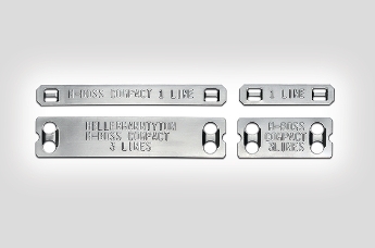 Targhette segnacavo in acciaio inox 316L