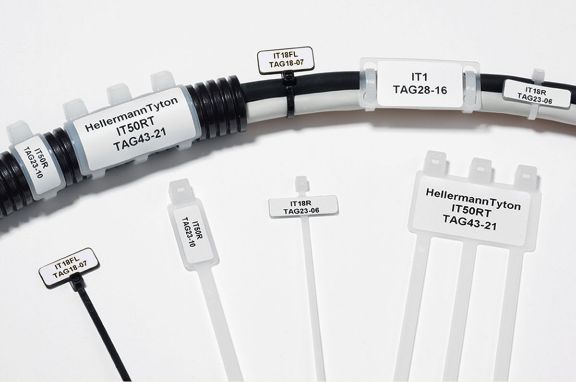 Fascette e targhette di identificazione con etichette adesive