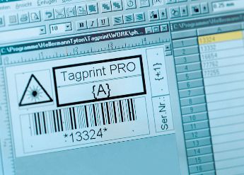 Identificazione industriale con etichette professionali