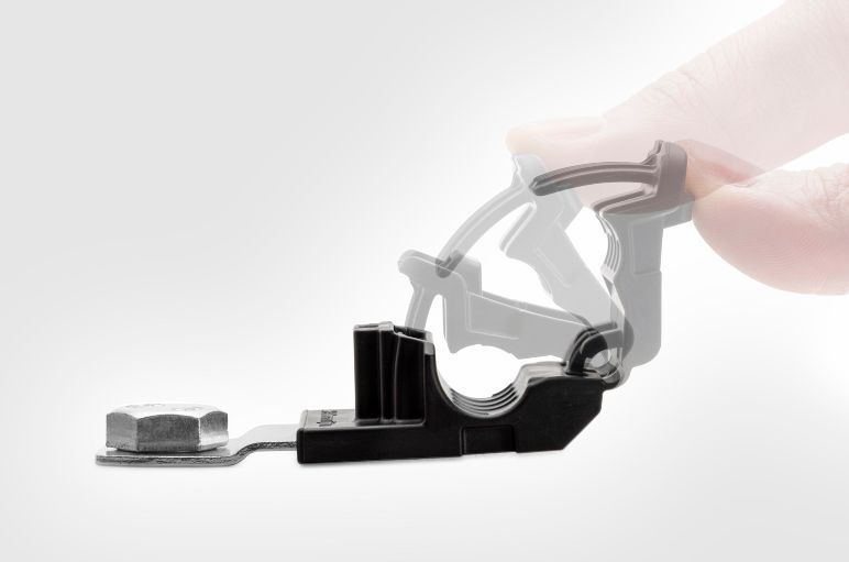Ratchet P-Clamp con meccanismo a rocchetto.