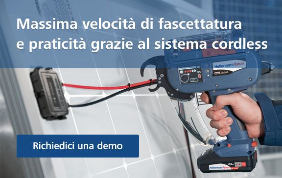 Massima velocità di fascettatura e praticità grazie al sistema cordless